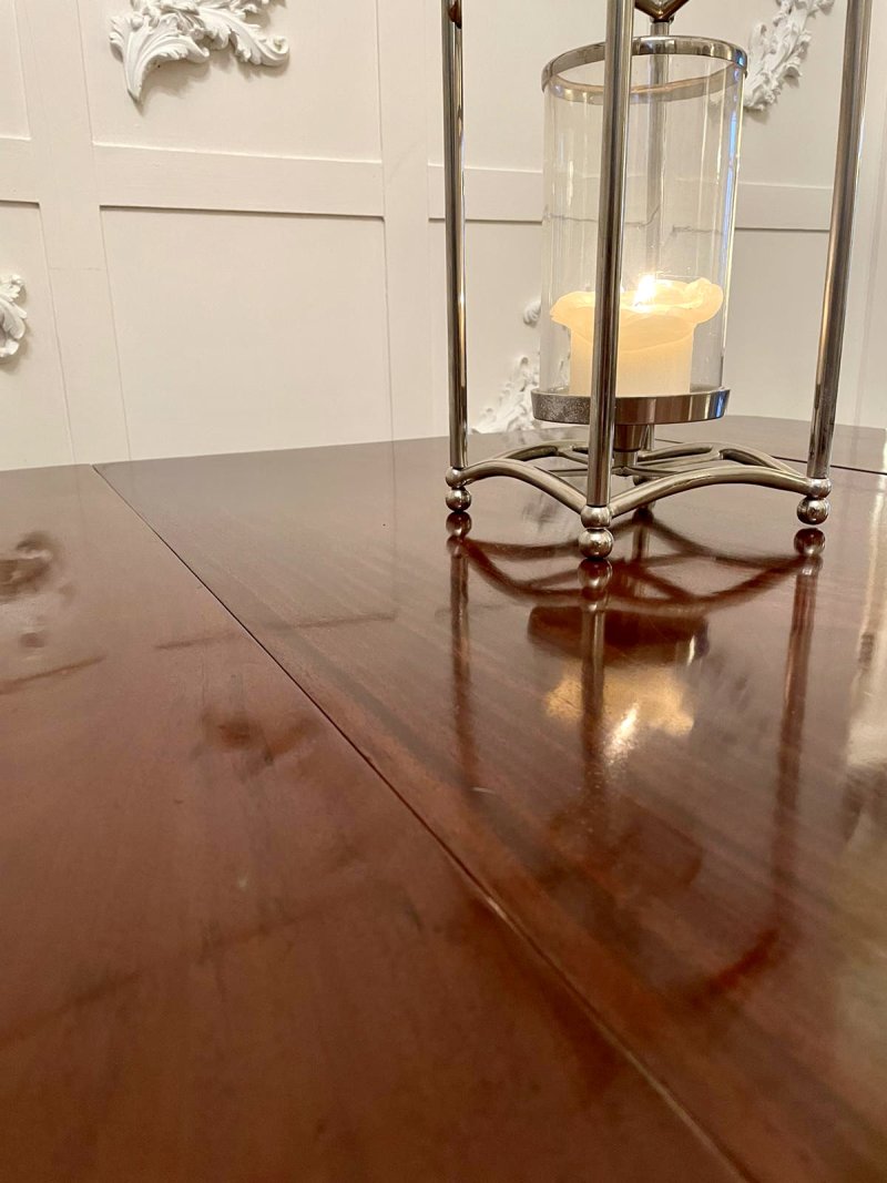 Antique Victorian Mahogany Pedestal Centre Table - Image 9